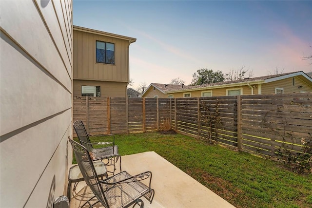 view of patio / terrace with a fenced backyard