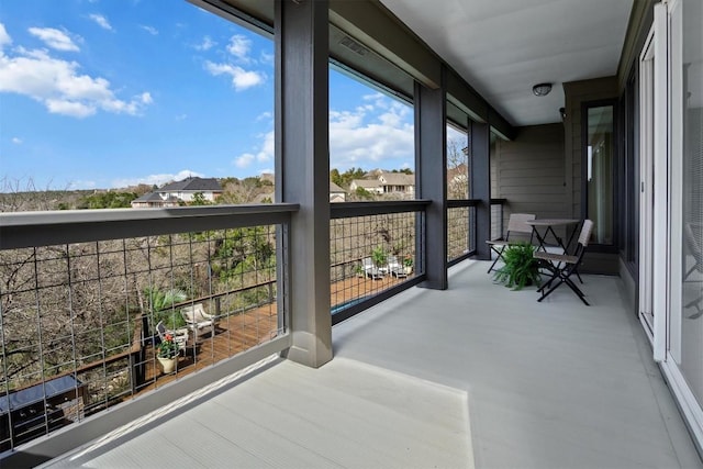 view of sunroom / solarium