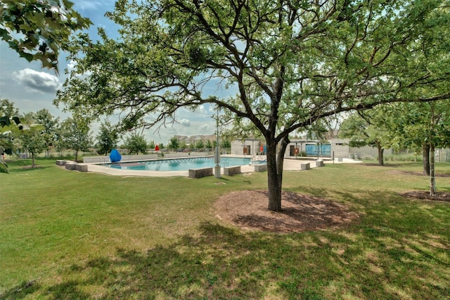 2505 Moreno St, Austin, TX 78723 - view of pool featuring a yard