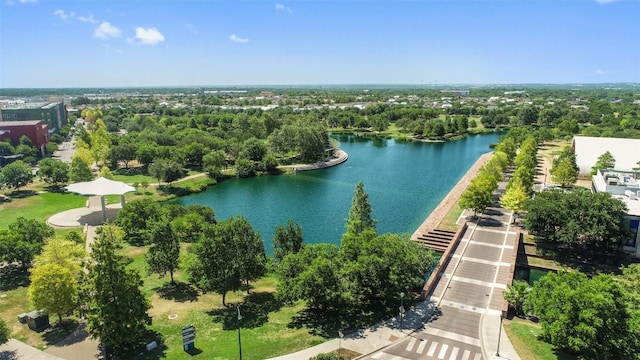 2505 Moreno St, Austin, TX 78723 - aerial view of a large body of water and a tree filled landscape