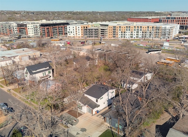 bird's eye view featuring a city view