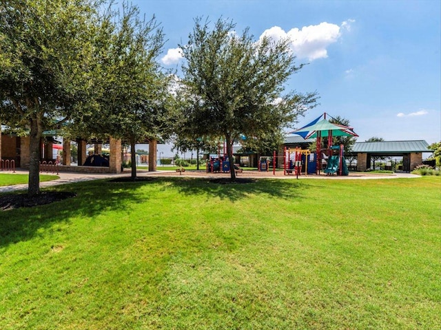 view of yard with playground community