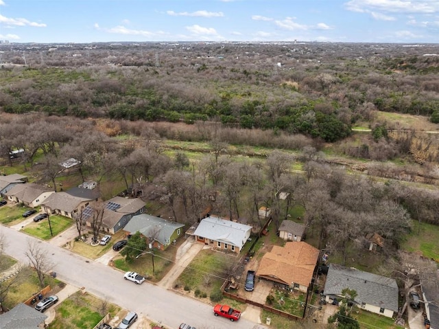 aerial view featuring a residential view