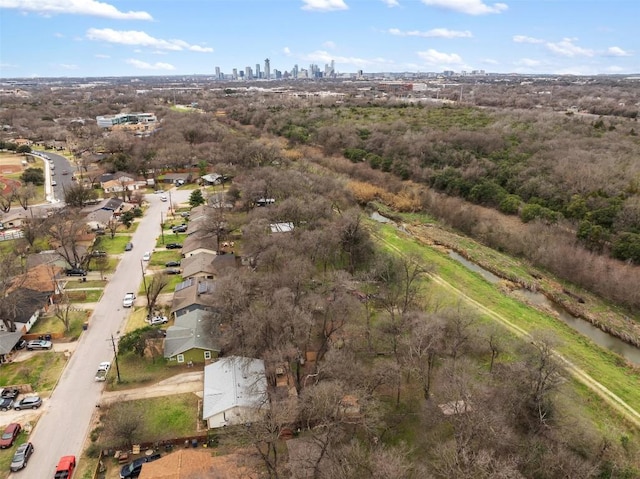 bird's eye view with a view of city