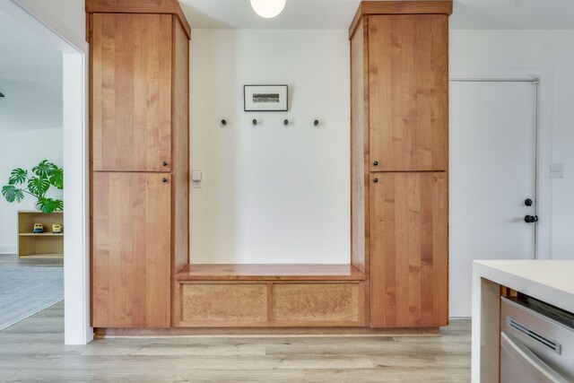905 Turtle Creek Blvd, Austin, TX 78745 - mudroom featuring light wood-style flooring