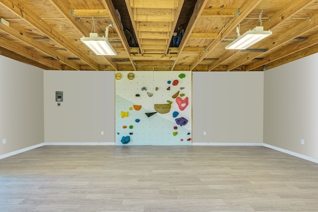 905 Turtle Creek Blvd, Austin, TX 78745 - below grade area with wood finished floors and baseboards
