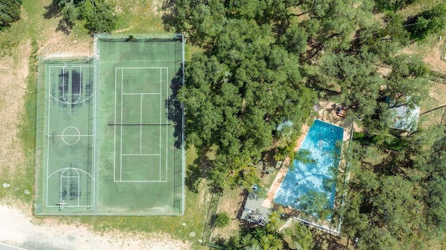 1503 Sharps Rd, Austin, TX 78734 - aerial view of a pool area