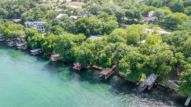 1503 Sharps Rd, Austin, TX 78734 - aerial view of property and surrounding area featuring a large body of water