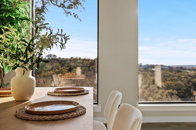 view of dining room