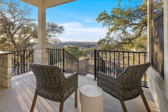 view of balcony