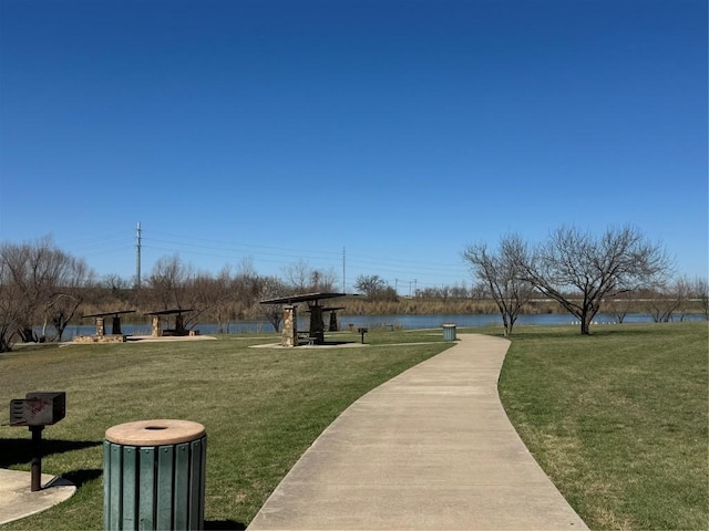 surrounding community featuring a lawn