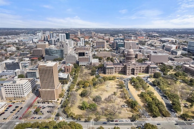 birds eye view of property featuring a view of city