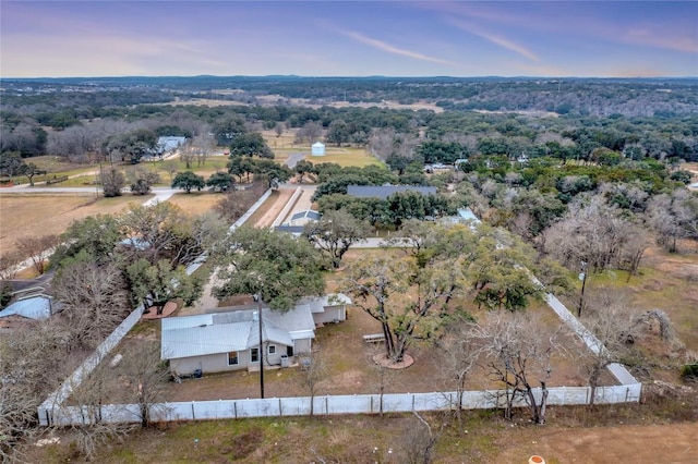 aerial view with a view of trees