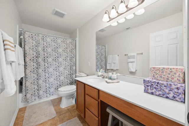 9017 Edmundsbury Dr, Austin, TX 78747 - full bathroom with vanity, curtained shower, and tile patterned flooring