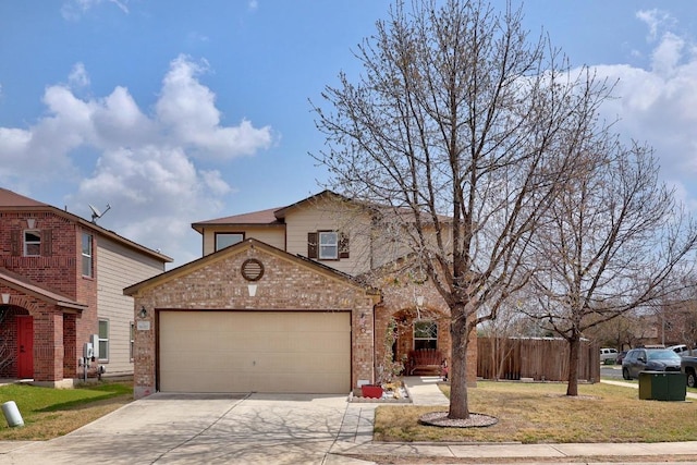 9017 Edmundsbury Dr, Austin, TX 78747 - traditional-style home featuring driveway, a garage, and brick siding