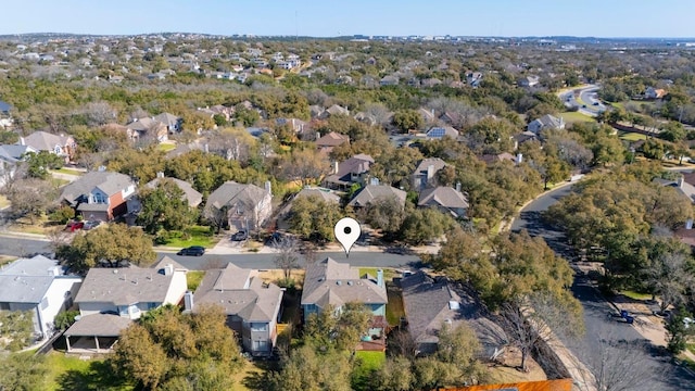 drone / aerial view with a residential view