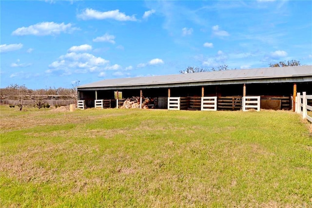 view of horse barn