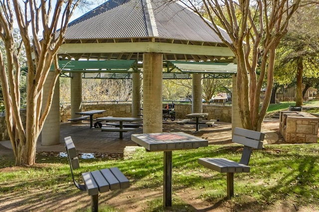 view of home's community with a gazebo