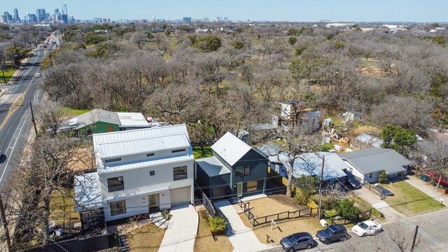 bird's eye view featuring a view of city