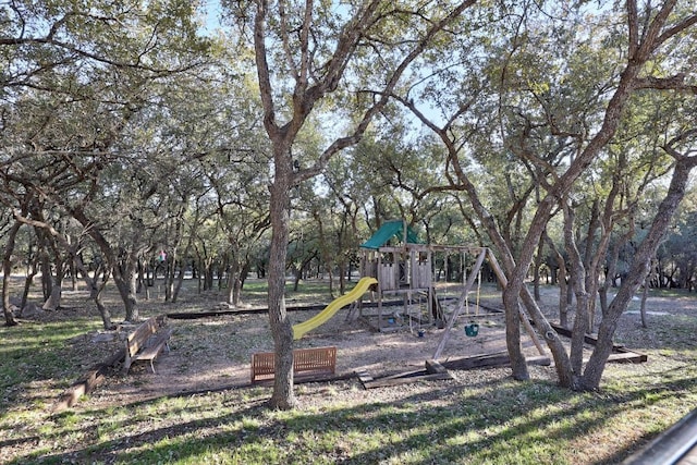 view of yard with playground community