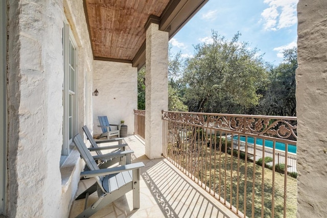 view of balcony