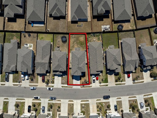 bird's eye view featuring a residential view