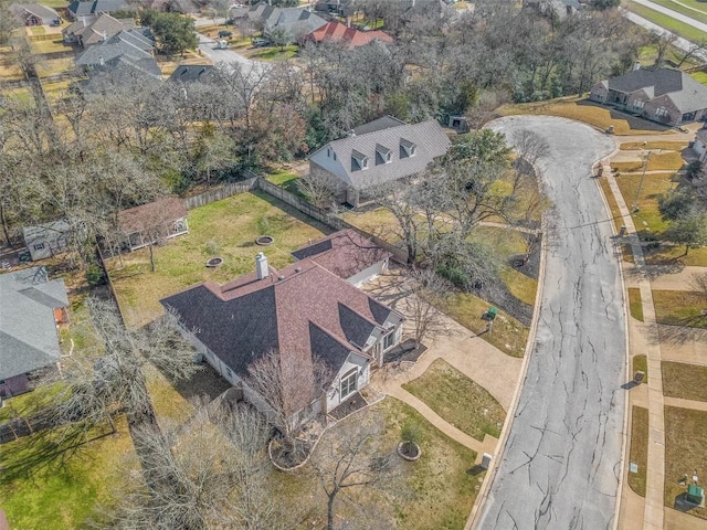 aerial view featuring a residential view