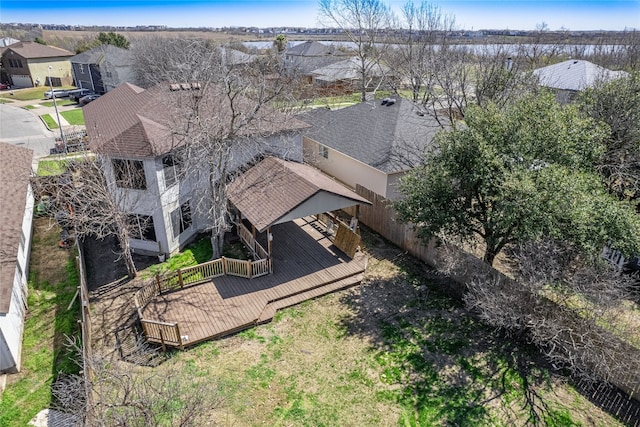 drone / aerial view featuring a residential view