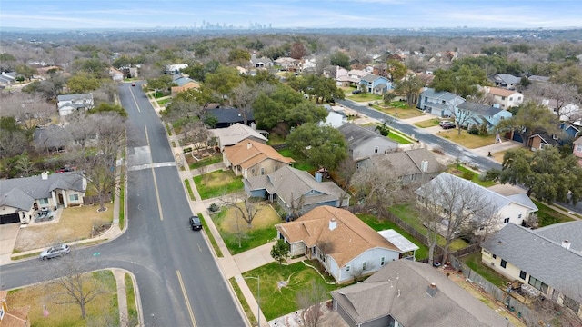 drone / aerial view featuring a residential view