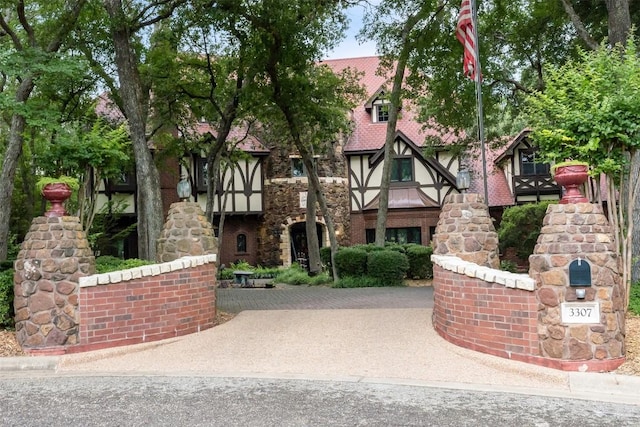 exterior space with stucco siding