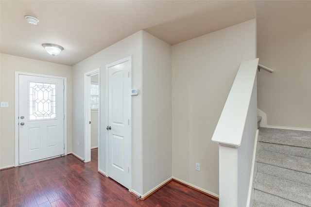 714 Alamo Plaza Dr, Cedar Park, TX 78613 - foyer entrance featuring wood finished floors and stairs