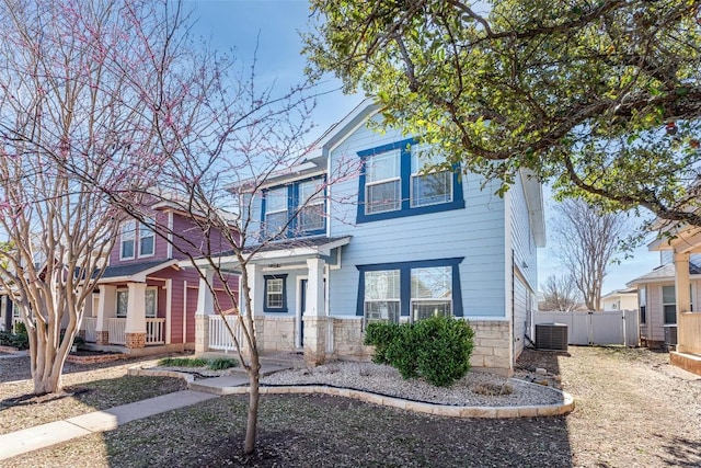 714 Alamo Plaza Dr, Cedar Park, TX 78613 - view of front facade featuring stone siding