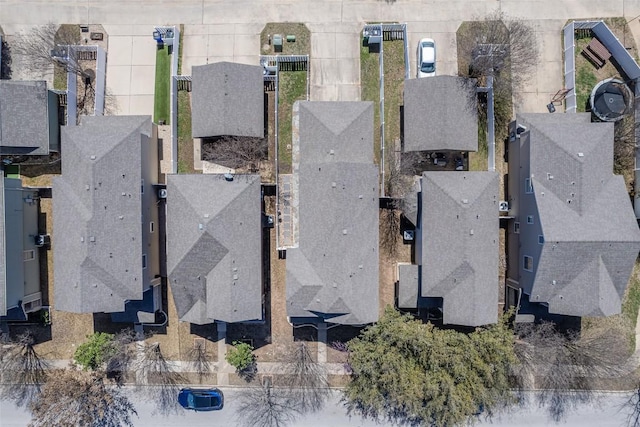 drone / aerial view featuring a residential view