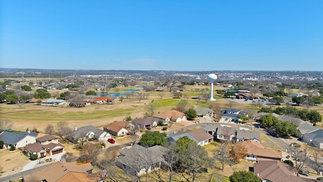bird's eye view with a residential view