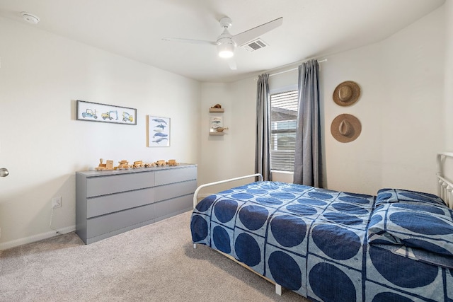 102 Tokalaun Dr, Hutto, TX 78634 - bedroom with carpet flooring and ceiling fan