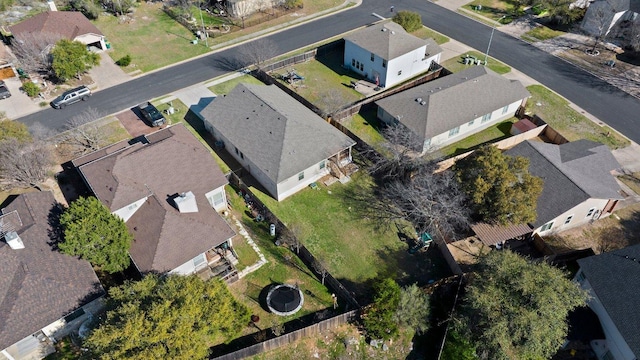 aerial view featuring a residential view