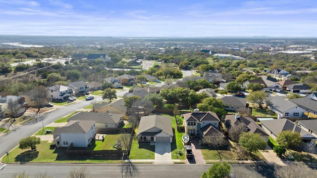 bird's eye view featuring a residential view