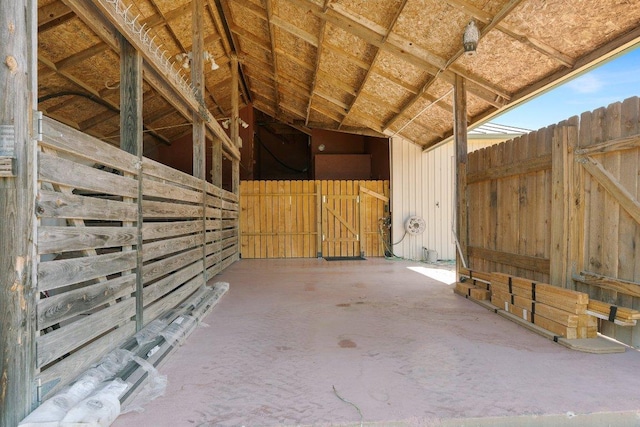 view of stable