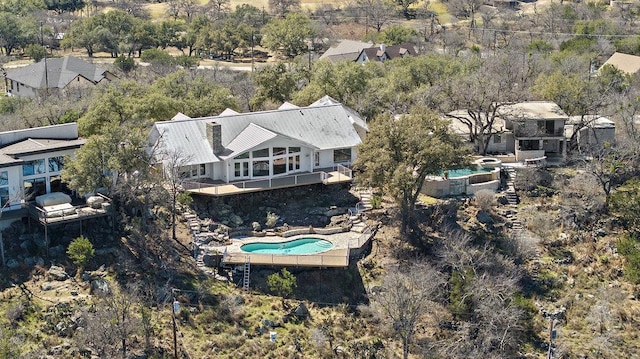 birds eye view of property