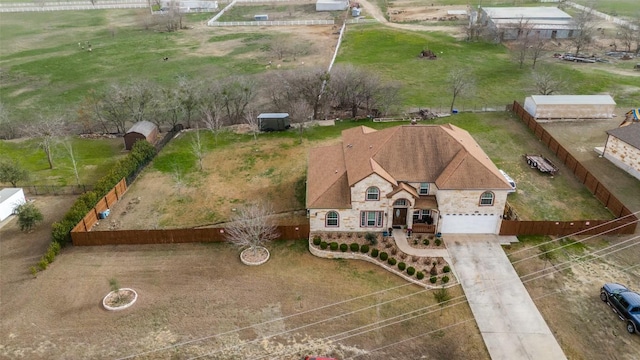 birds eye view of property