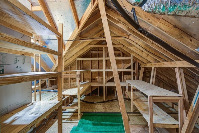 view of attic