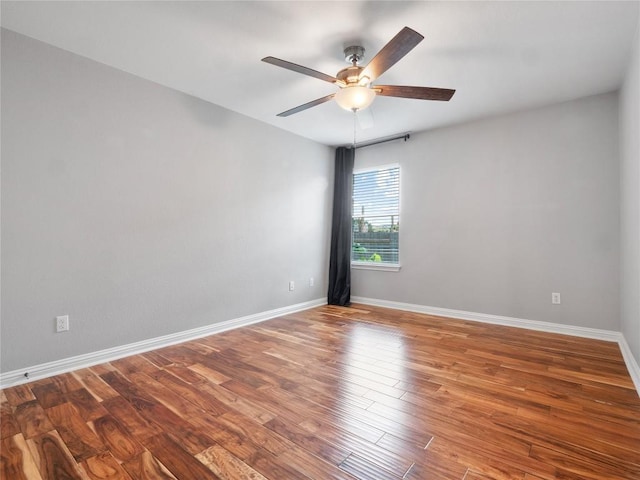 802 Wood Mesa Dr, Round Rock, TX 78665 - spare room with ceiling fan and wood finished floors