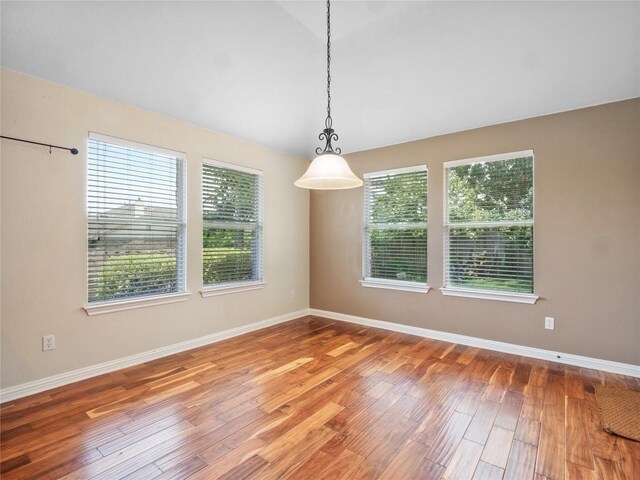802 Wood Mesa Dr, Round Rock, TX 78665 - spare room featuring baseboards and wood finished floors