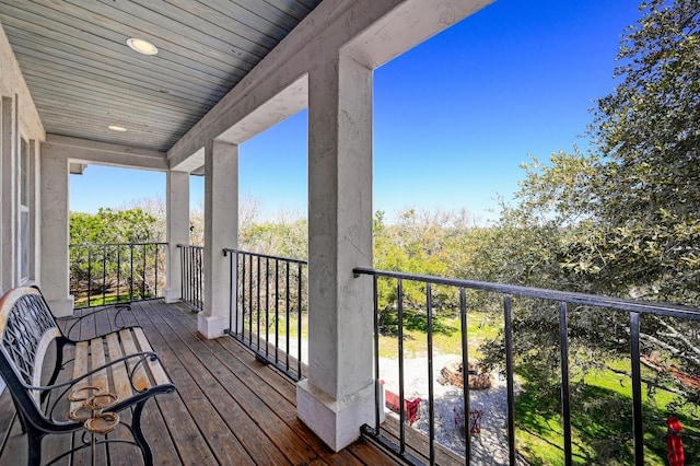 view of balcony