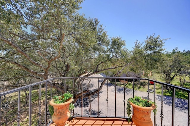 view of balcony