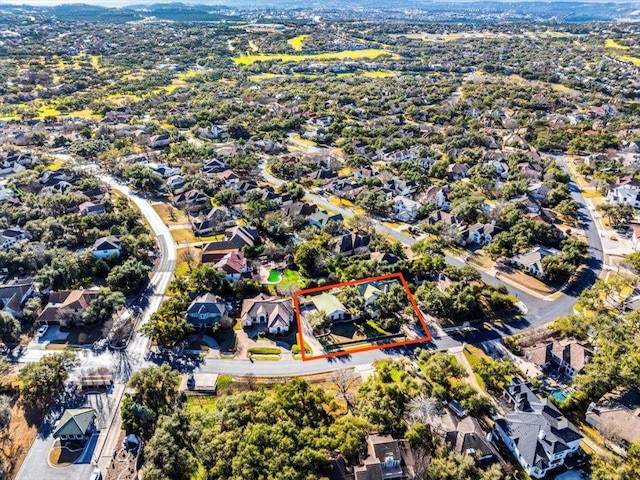 bird's eye view featuring a residential view