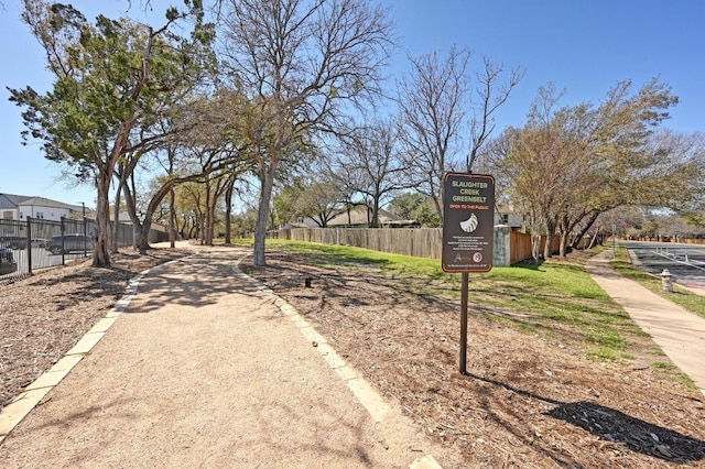 view of road