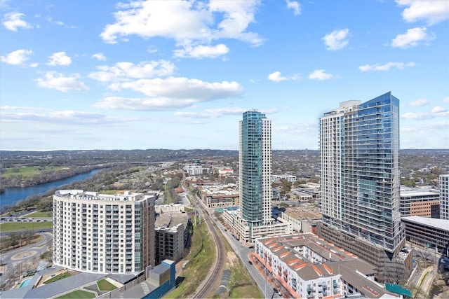 city view featuring a water view