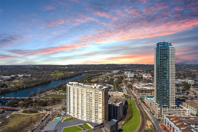 222 W Ave Unit 2806, Austin, TX 78701 - view of urban area with a large body of water and a notable bridge