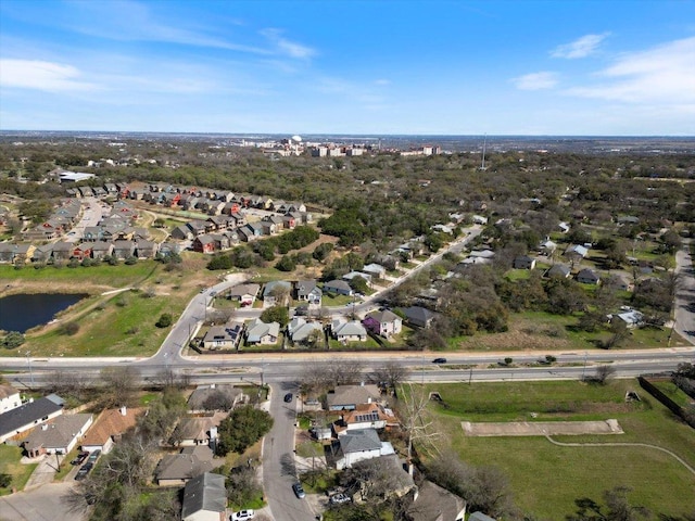 aerial view featuring a residential view